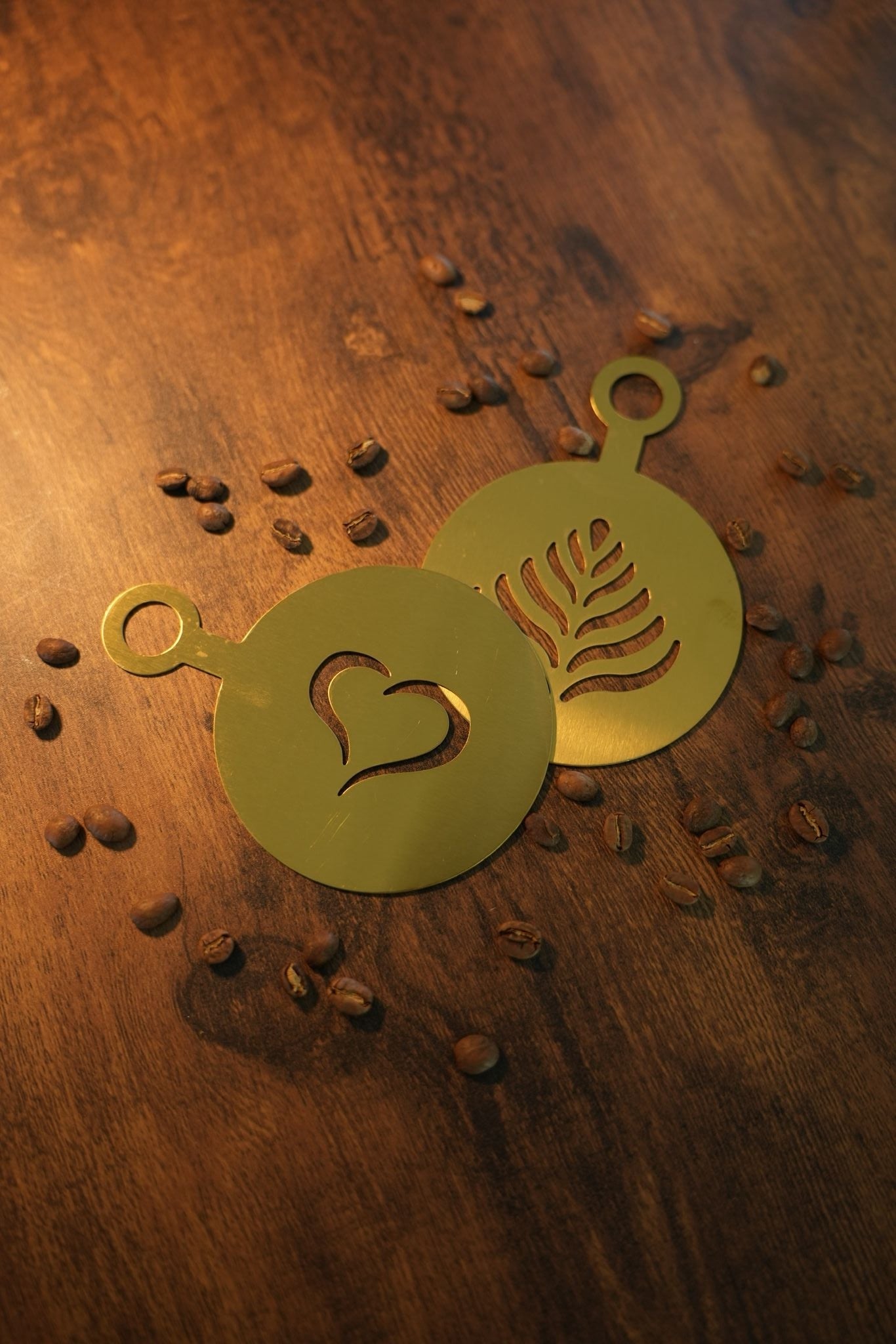 KFÈ 522 Latte Art Stencil (Gold)