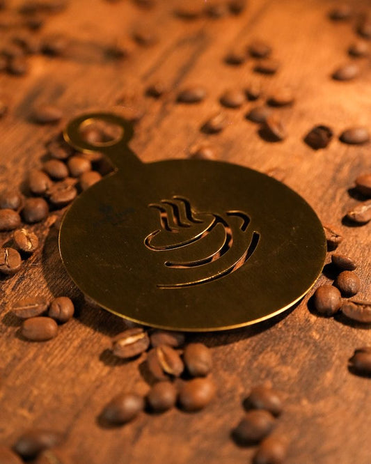 KFÈ 522 Latte Art Stencil (Gold)